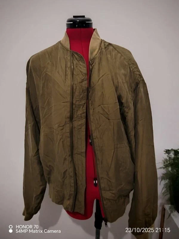Bombers soltos em seda vintage – photo 12